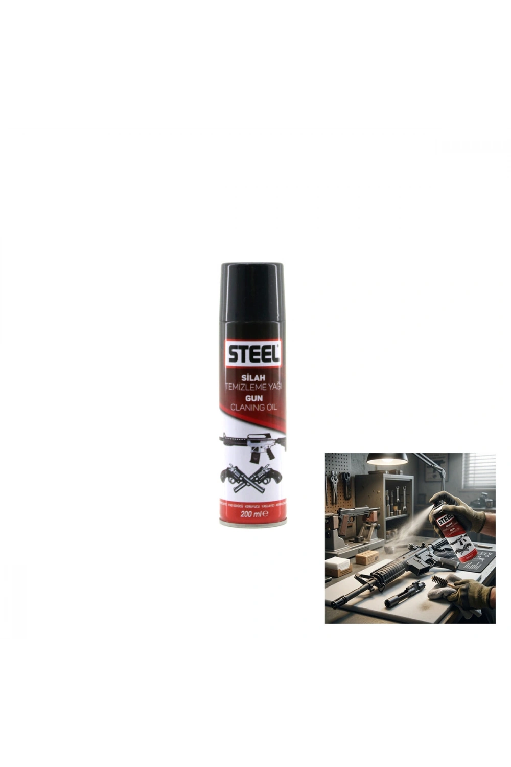 Egonex Steel Ck-3308 Silah Temizleme Yağı & Sprey ( 200ml )*30