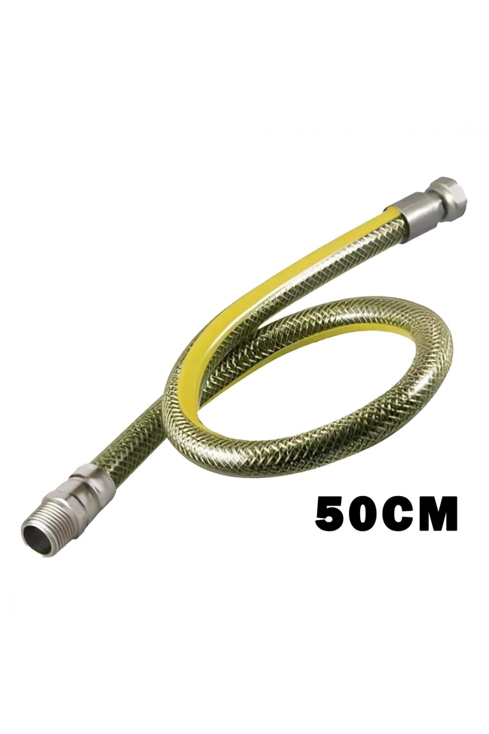 Egonex Turconn ( 50cm ) ( Doğalgaz Hortumu ) Flex Çelik Örgülü*50