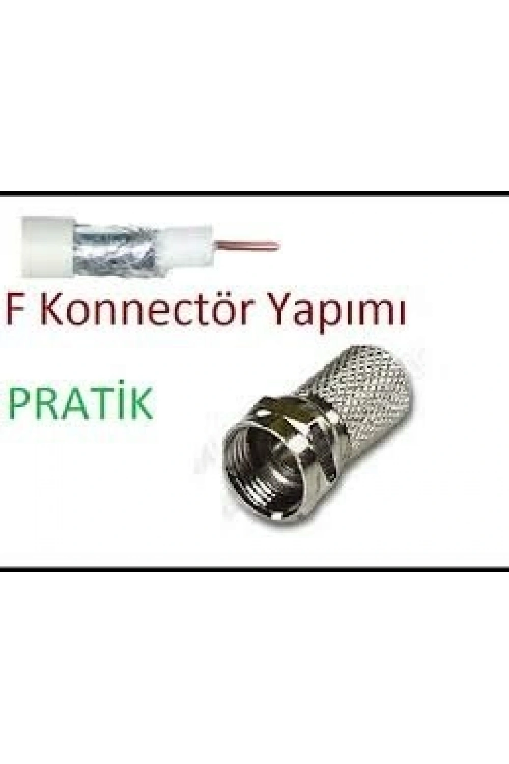 Egonex ULBAY ULB-001-F100 ( EF ) ( VİDA ) ( 100PCS ) UYDU KONNEKTÖR*1X100
