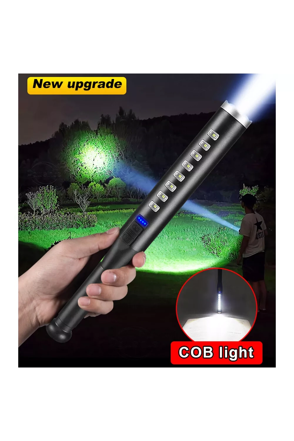 Egonex Ultra Parlak Şaft El Feneri, Osl Ledli 8 Led Işık