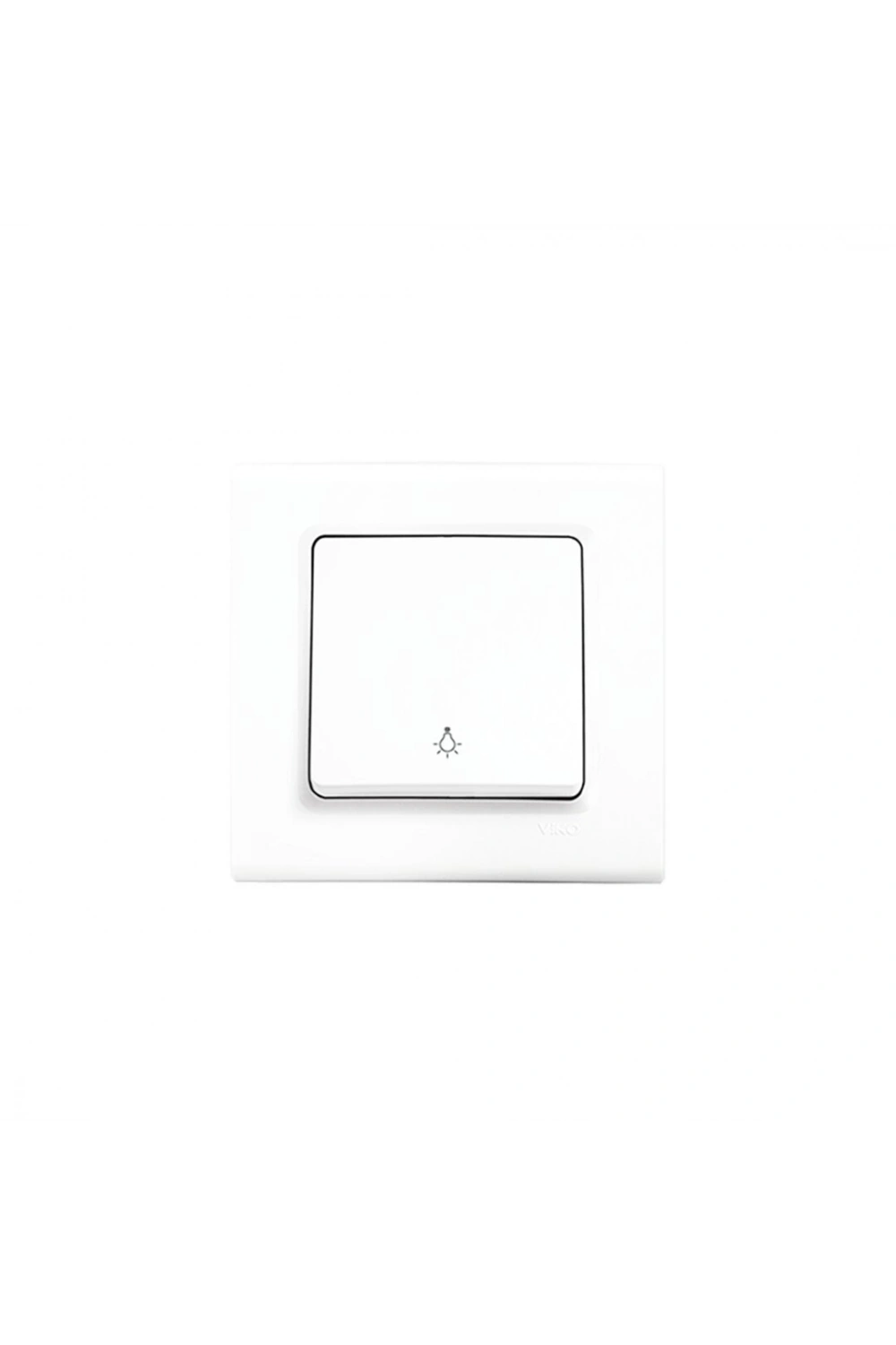 Egonex Viko ( 9140 0003 ) Linnera S ( Lıght ) Tekli Anahtar ( Beyaz ) ( Çerçeveli )*12x10