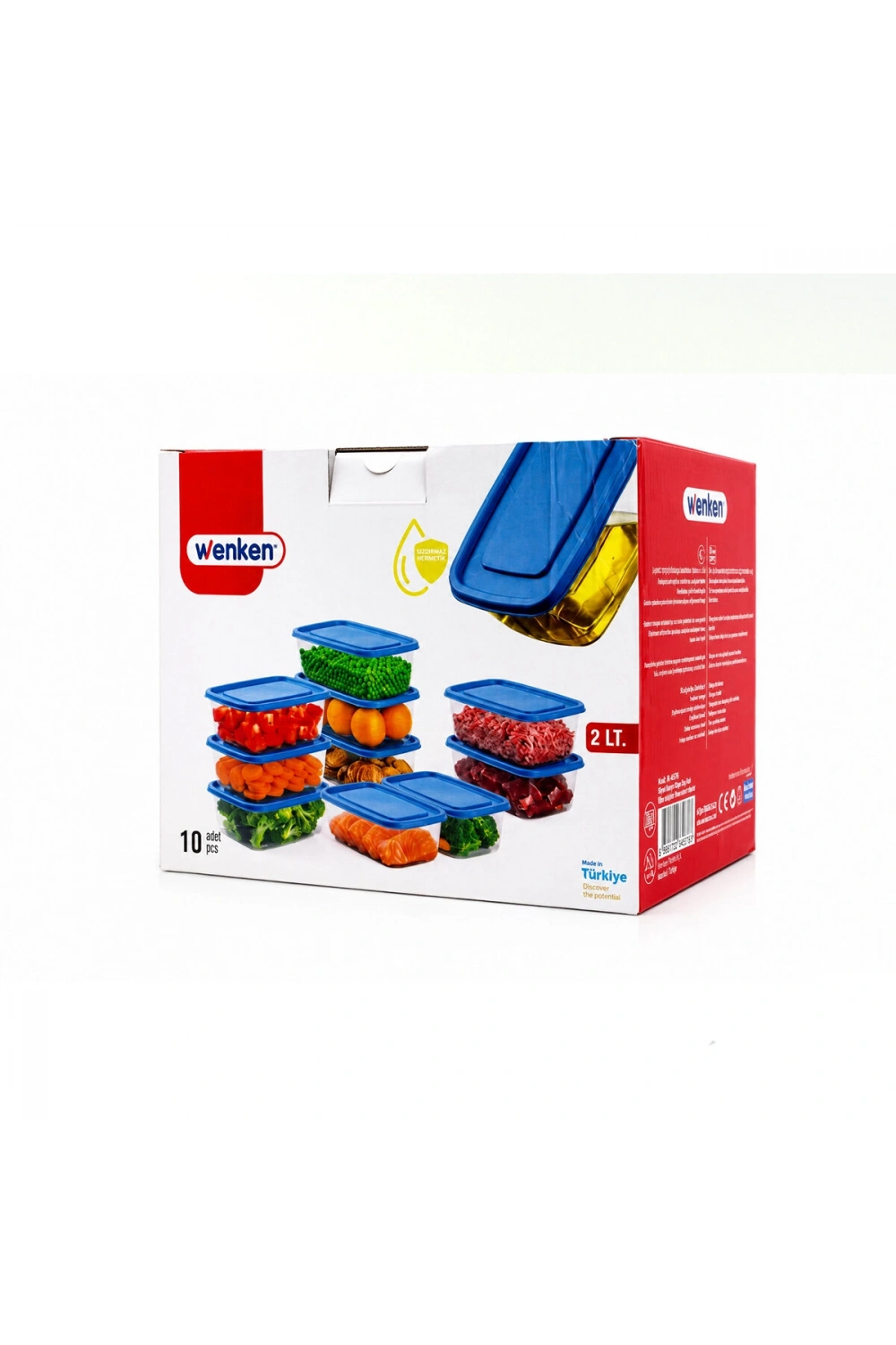 Egonex Wenken Ur-3679 ( 10pcs ) Sızdırmaz Saklama Kap ( 2lt )*16=k
