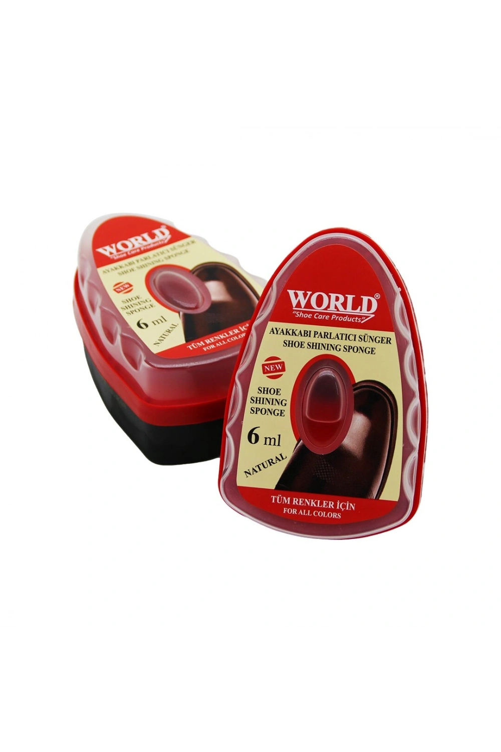 Egonex World ( Hazneli ) ( 6ml ) Ayakkabı Parlatıcı Sünger*6x16