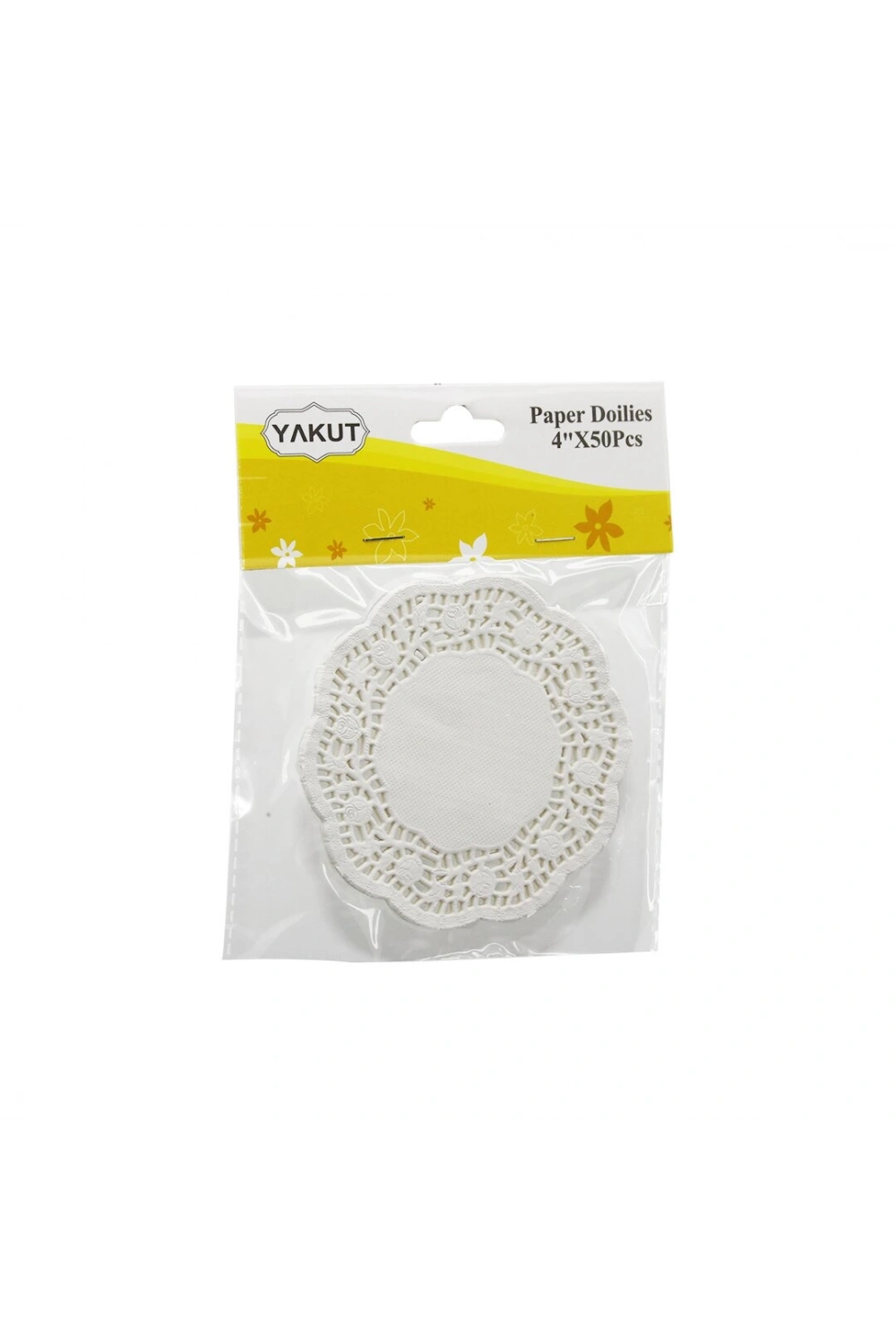 Egonex Yakut-11053 ( 4 ) ( 50pcs ) ( Dantelli Kağıt ) Bardak Altı Örtüsü ( Çap:10cm )*12x40