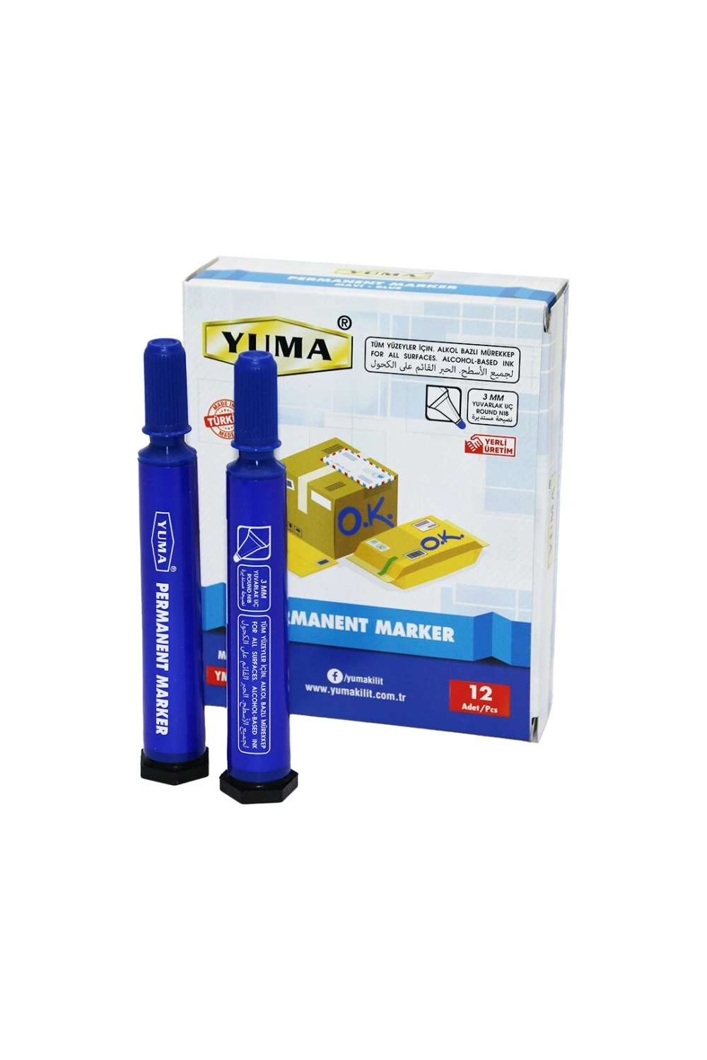 Egonex Yuma Ym-790m ( Mavi ) Koli Kalemi*12x96