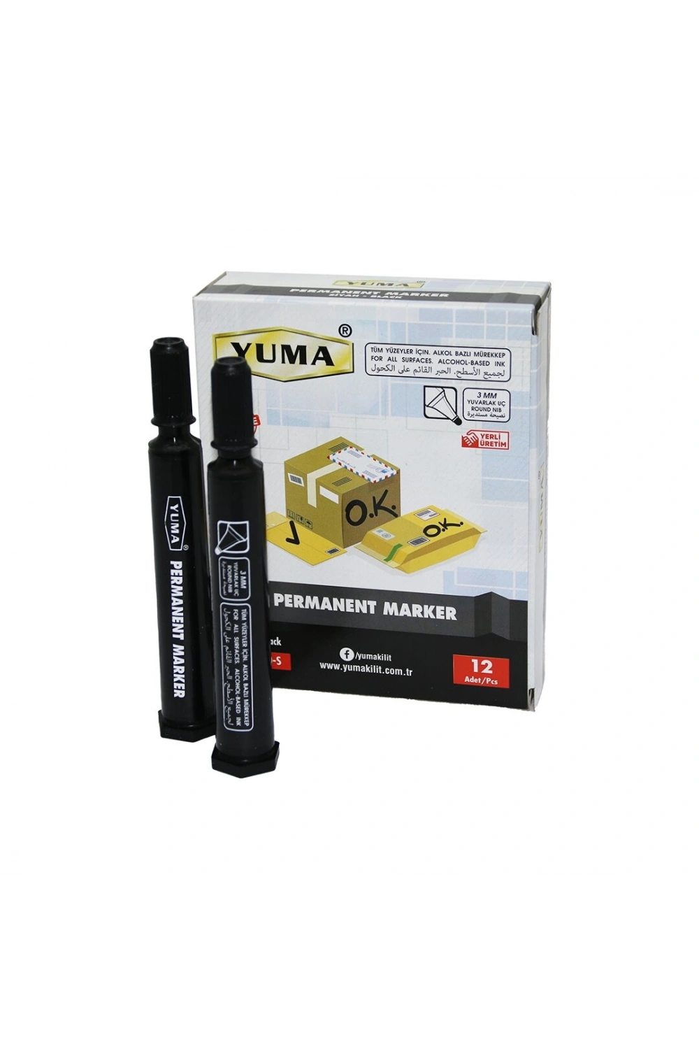 Egonex Yuma Ym-790s ( Siyah ) Koli Kalemi*12x96