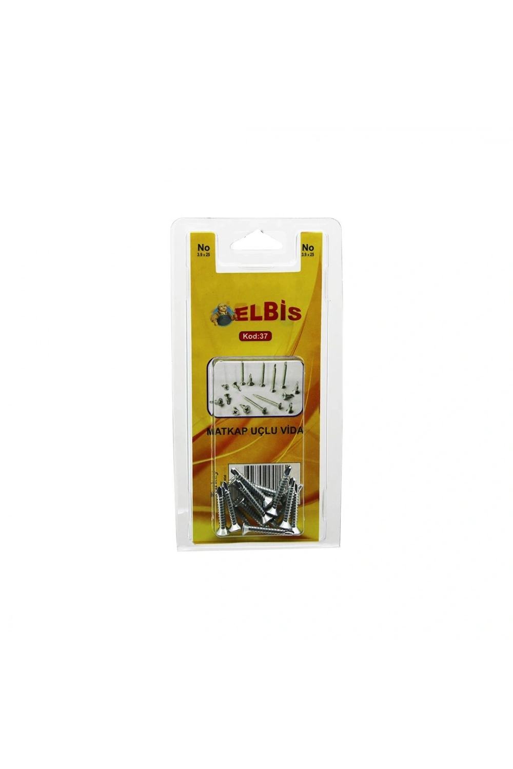 Elbis-37 3.9x25 Matkap Uçlu Akıllı Vida*12x24