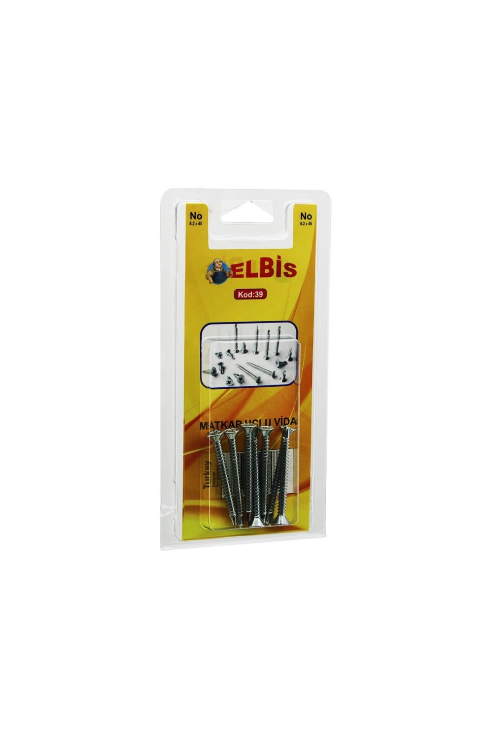 Elbis-39 4.2x45 Matkap Uçlu Akıllı Vida*12x24