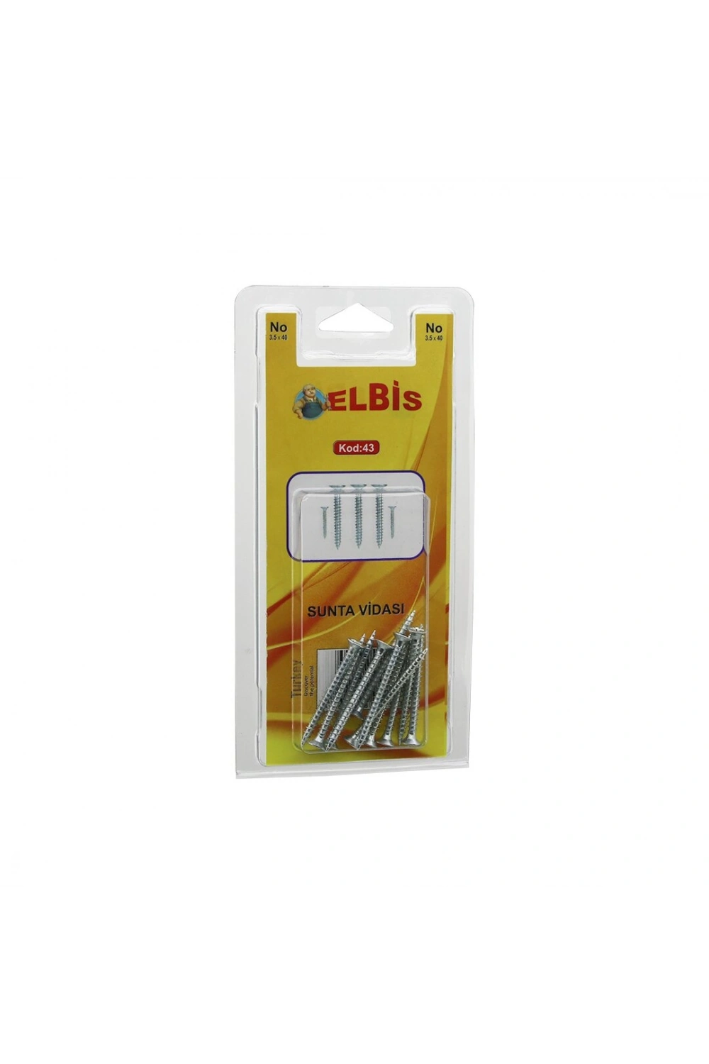 Elbis-43 3.5x40 Sunta Vidası*12x24
