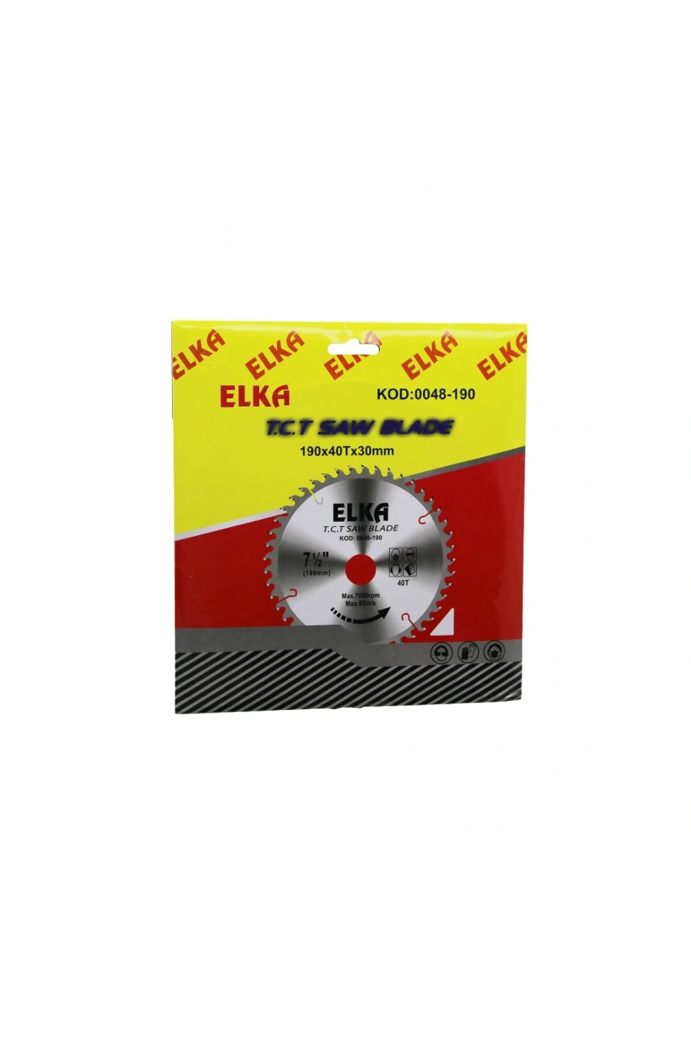 Elka 0048-190 ( 190 X 40t X 30mm ) ( Ağaç ) Sunta Kesici Disk*120