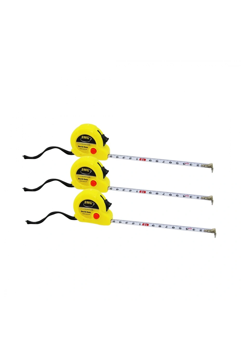 Emg Hrd-100 ( 2mt X 12.5mm ) ( Çift Fren Düğmeli ) Çelik Şerit Metre*30x16