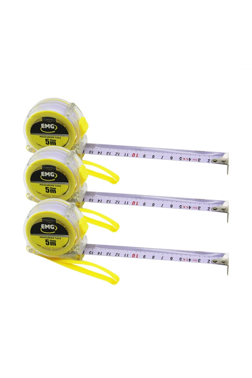 Emg Measurıng Tape Hrd-179 ( 5mtx25mm ) ( Şeffaf ) Şerit Metre*12x6