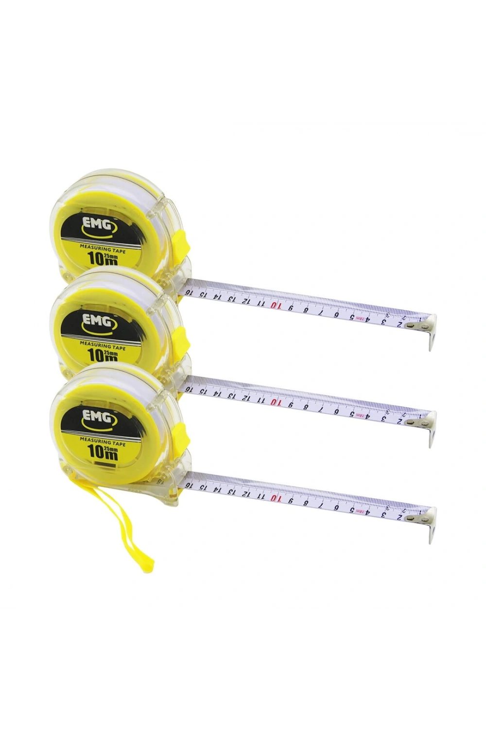 Emg Measurıng Tape Hrd-180 ( 10mtx25mm ) ( Şeffaf ) Şerit Metre*6x12