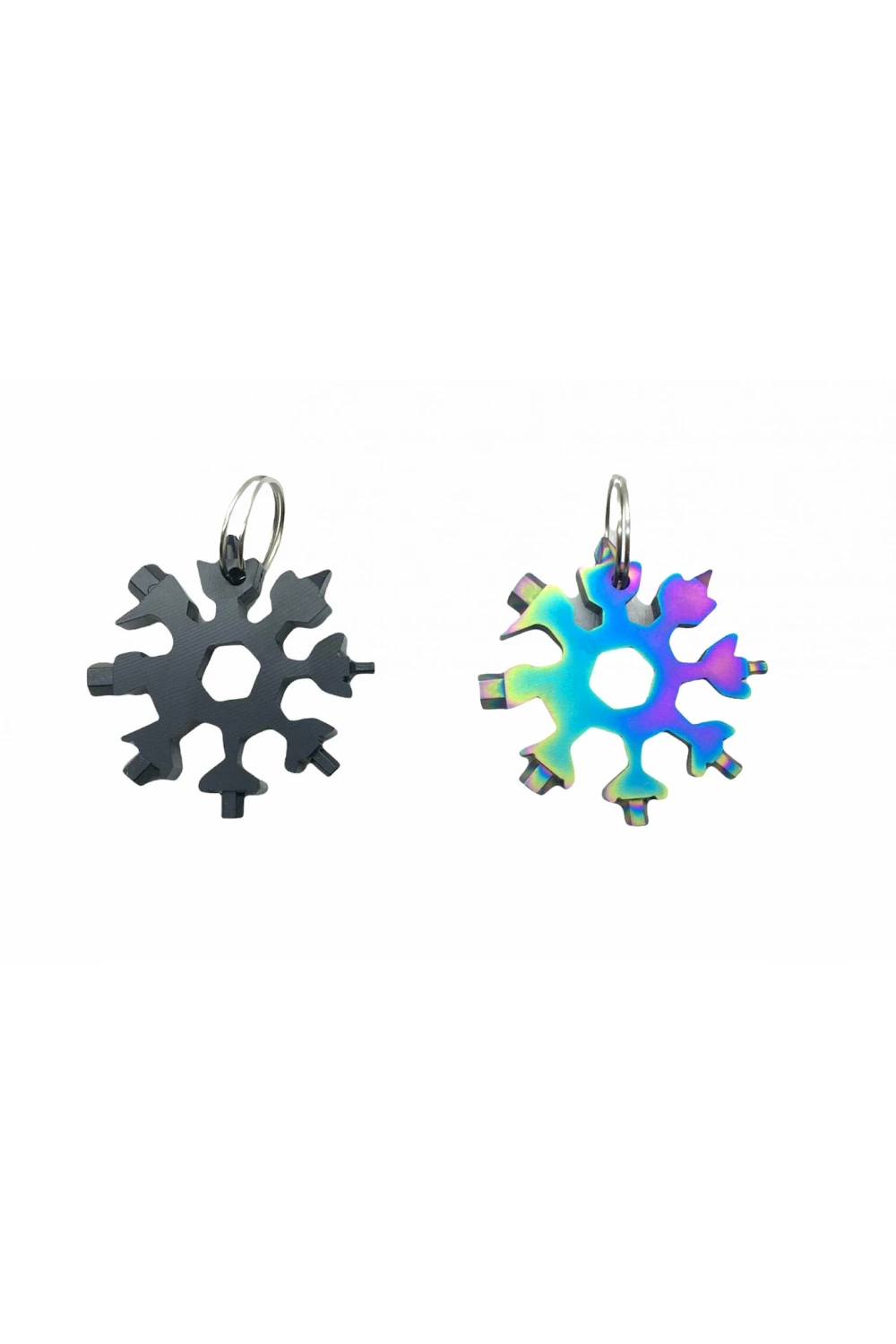 Emg Snow Edc Tool Hrd-143 ( 8-başlı & 19-fonksiyonlu ) ( Alyan Seti Anahtarlık )( Kar Tanesi Modeli Yuvarlak )*10x36