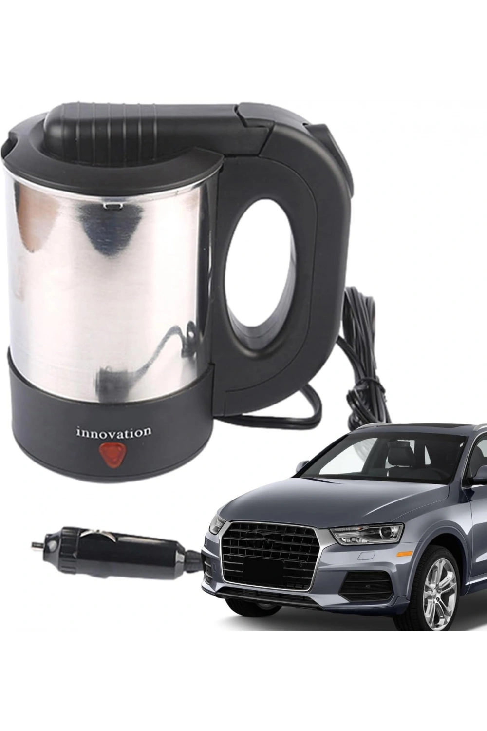 Emka Araç İçi Elektrikli Su Isıtıcı - Taşınabilir 800 Ml Su Isıtıcı 24v