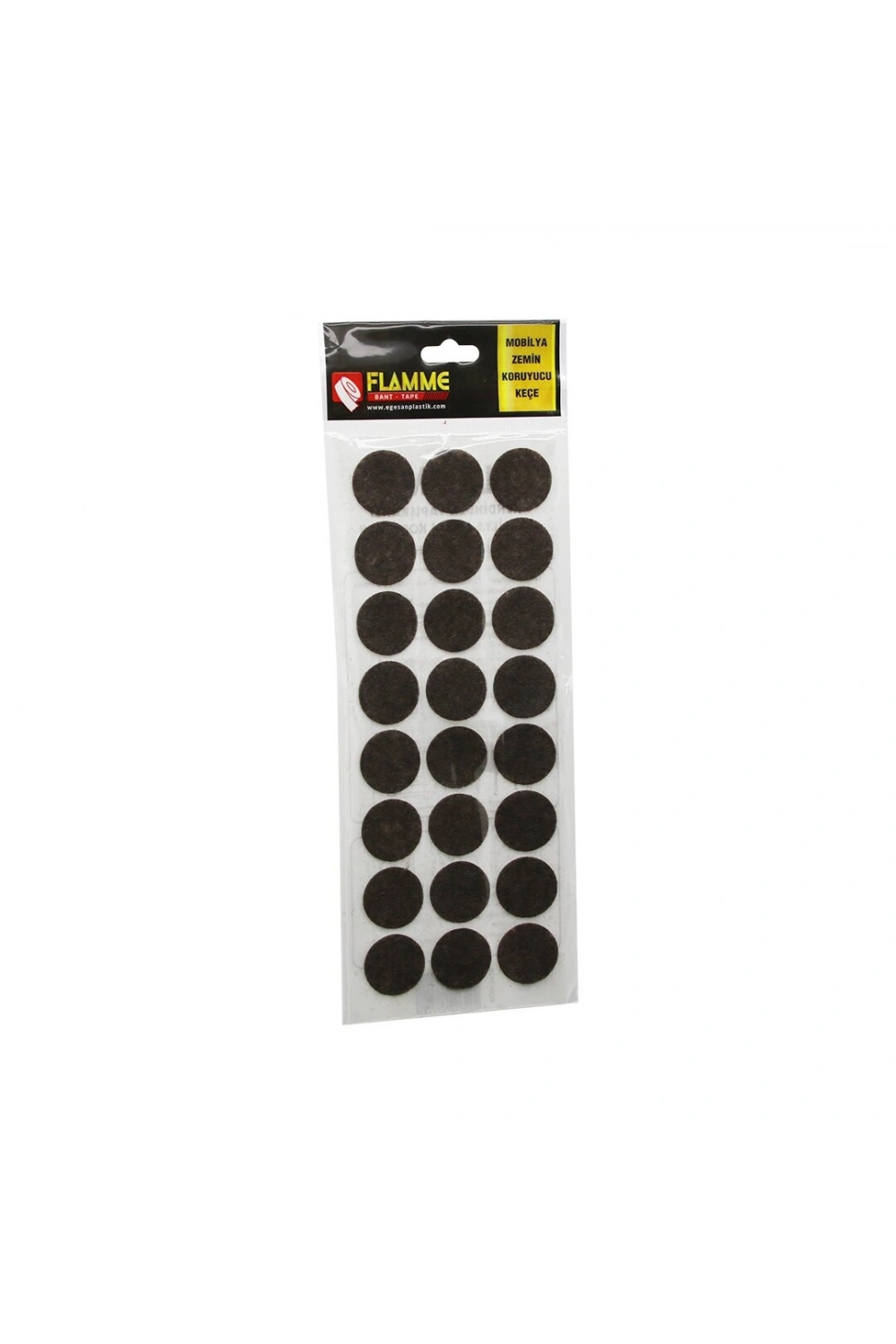 Flamme ( 29mm ) ( Yuvarlak ) Yapışkan Keçe*25x36