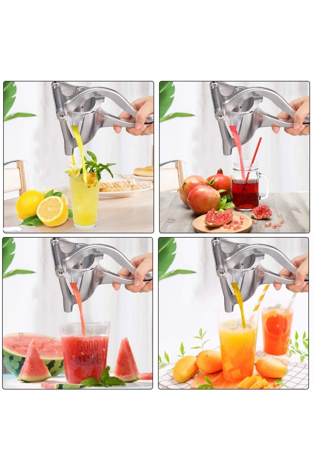 Fruit Press Alüminyum Meyve Sıkıcağı Manuel Meyve Suyu Sıkacağı Aluminyum