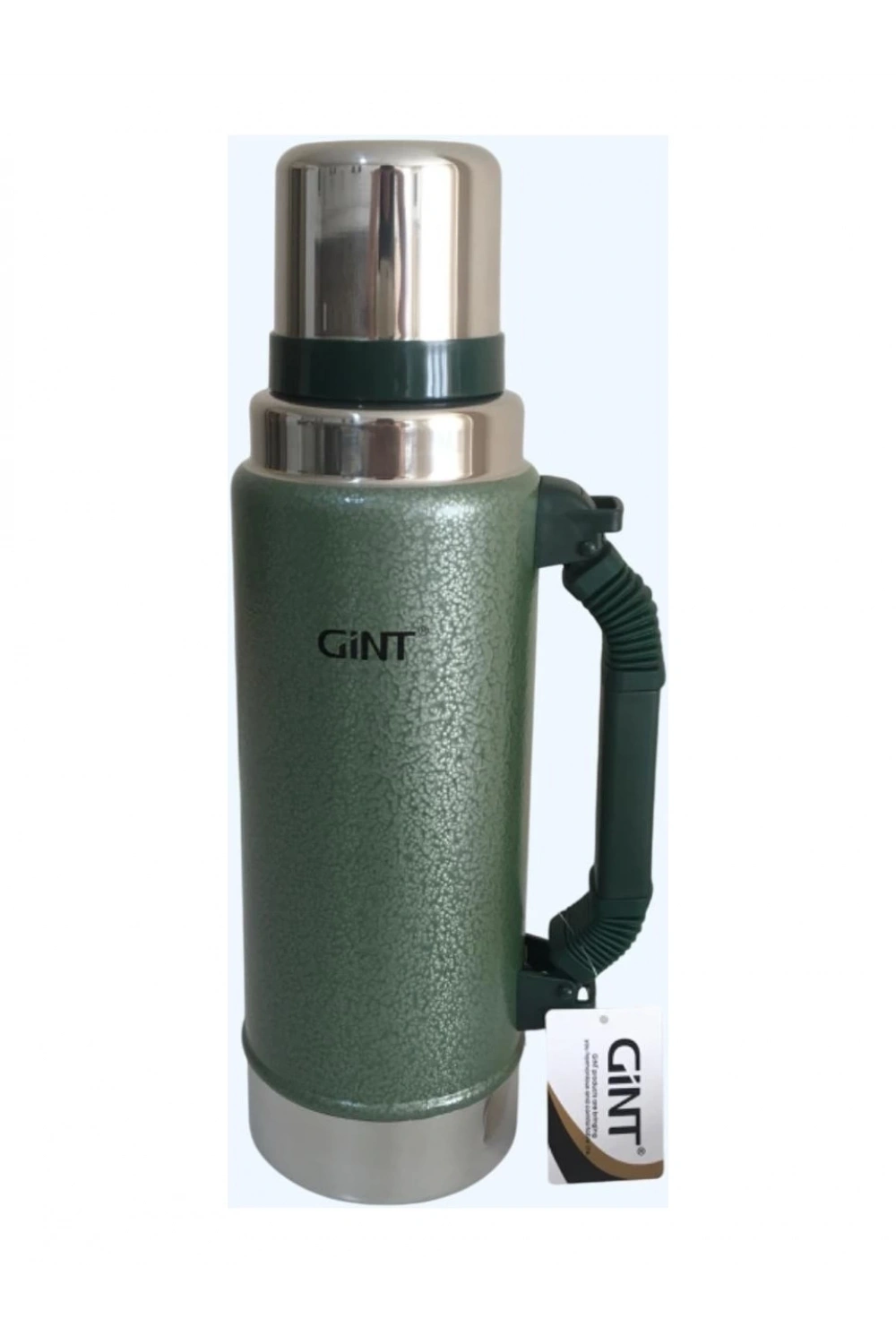 Gint 1.25 Litre Paslanmaz Çelik Termos 24 Saat Sıcak 12 Saat Soğuk Yeşil