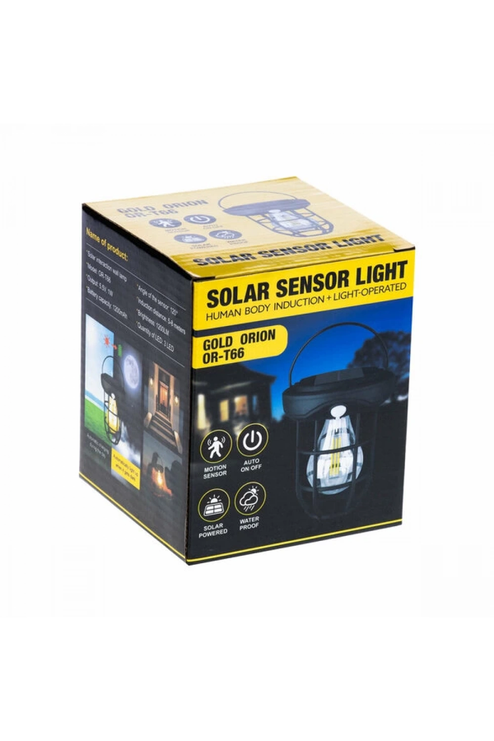 Gold Orion Lamba Solar Şarjlı Sensörlü Çok Amaçlı Or-t66