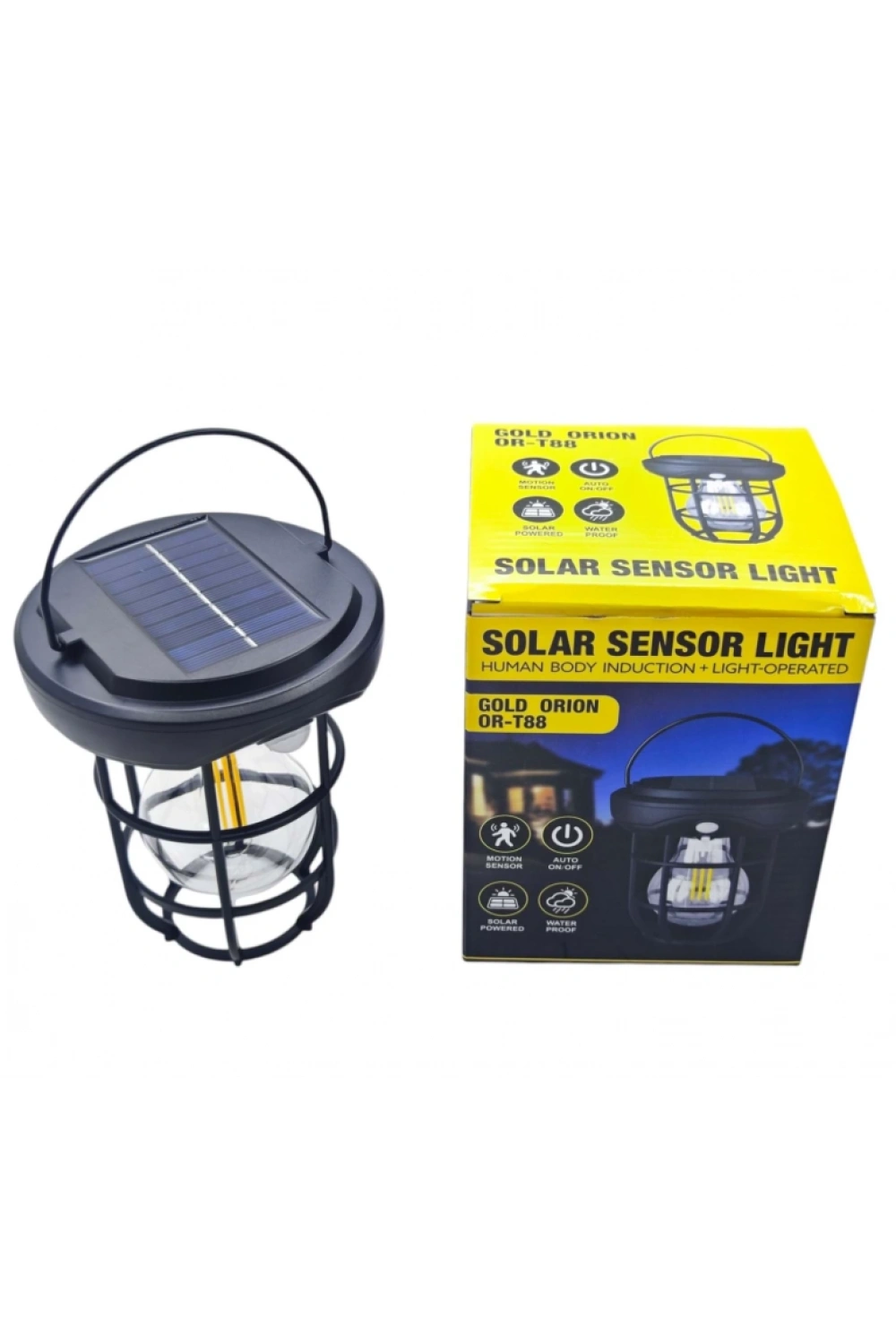 Gold Orion Or-t88 Solar Hareket Sensörlü Duvar Tipi Bahçe Aydınlatma