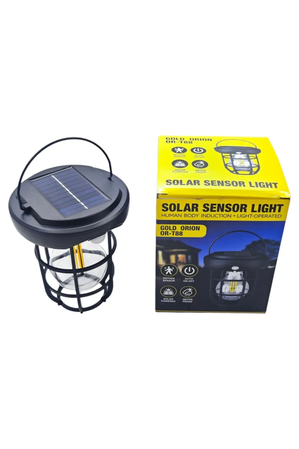 Gold Orion Or-t88 Solar Hareket Sensörlü Duvar Tipi Bahçe Aydınlatma