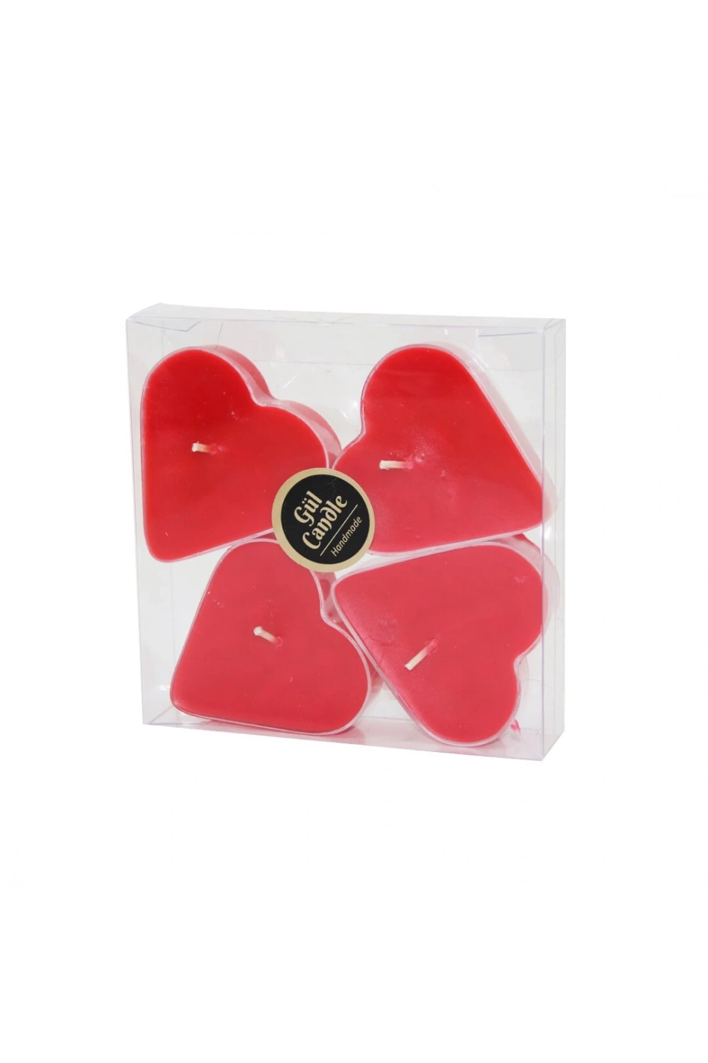Gül Candle Gl-209 ( 4pcs Kalp & Kristal Kapsül ) Kokulu Mum Mix*34=k