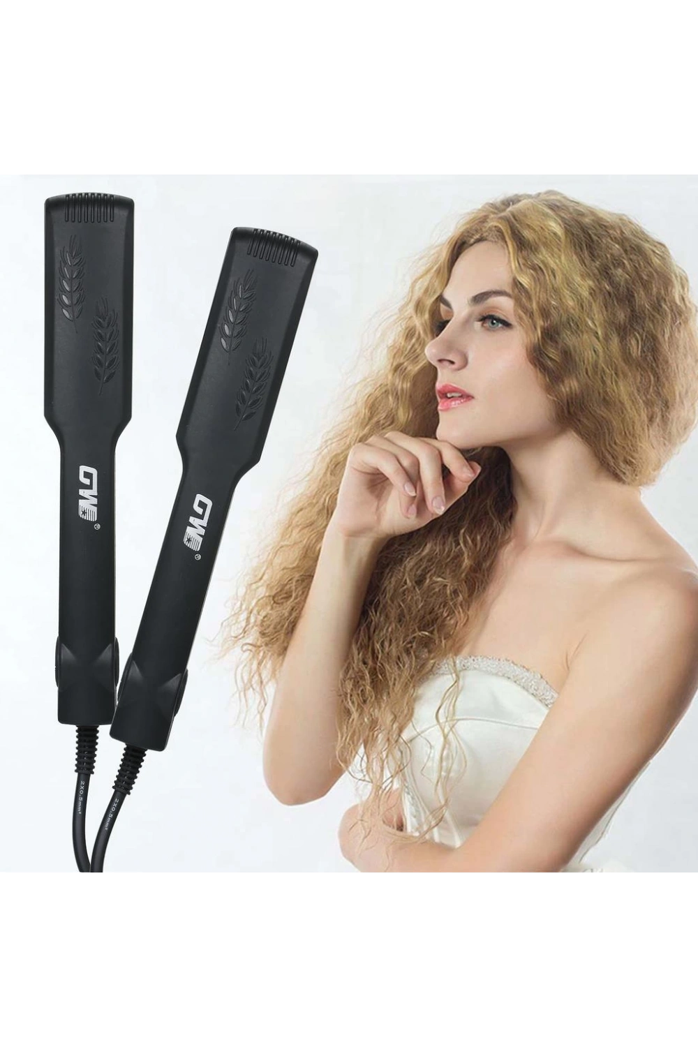 Gw-7657 Elektrikli Zikzak Isıtma Ayarı Dalgalı Saç Modelleyici Saç Şekillendirici Aracı