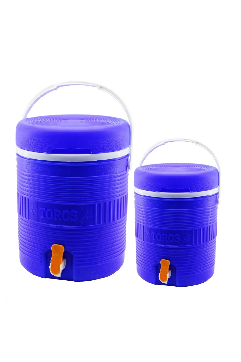 Hak Plastik Toros ( 2li Set=14+6lt ) ( Yuvarlak ) ( Termos ) ( Mavi Plastik ) (musluklu & Taşıma Kulplu) (brkt-501575)*6