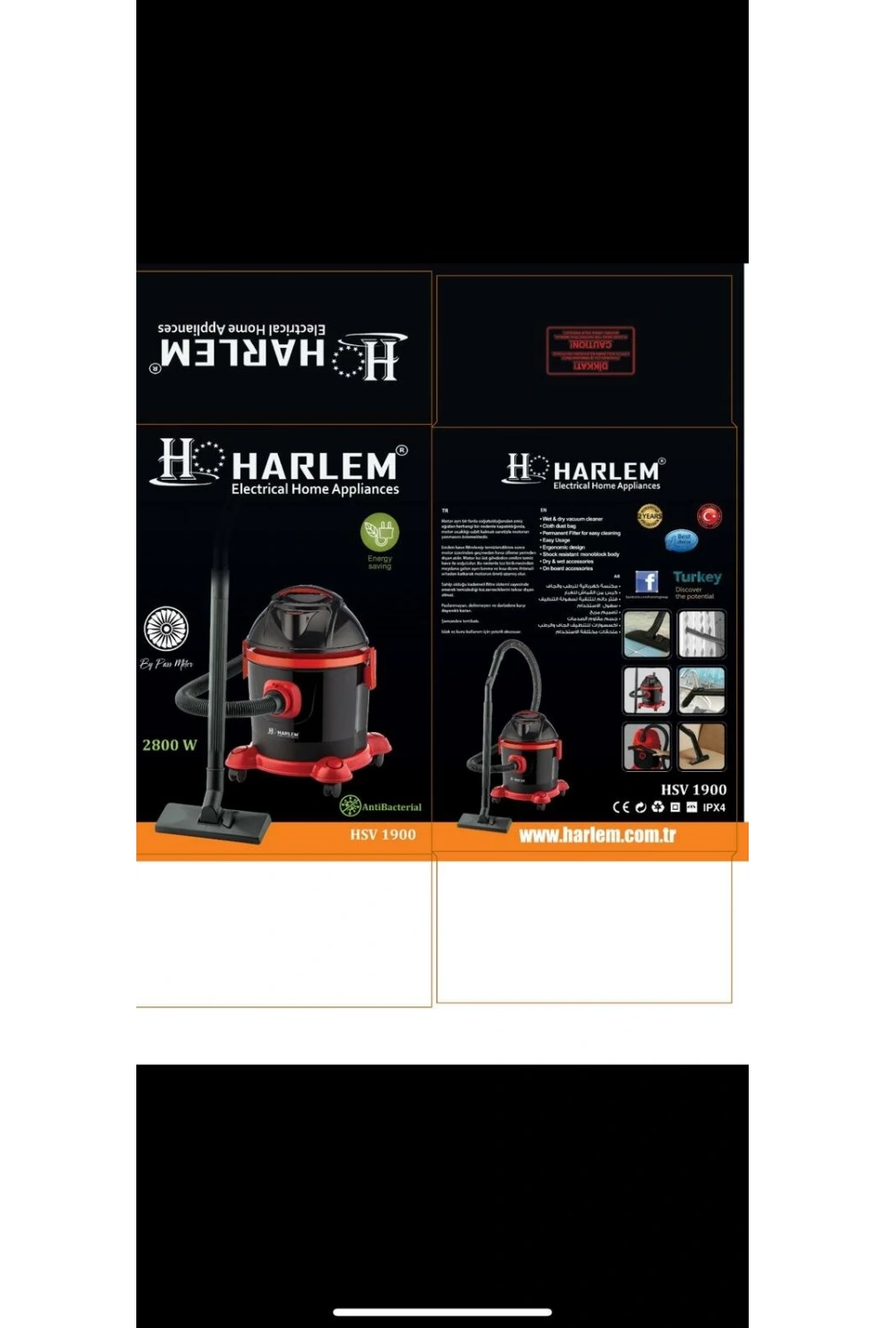 Harlem Hsv-1900 Beta ( Kuru ) Elektrikli Süpürge 2800w*1