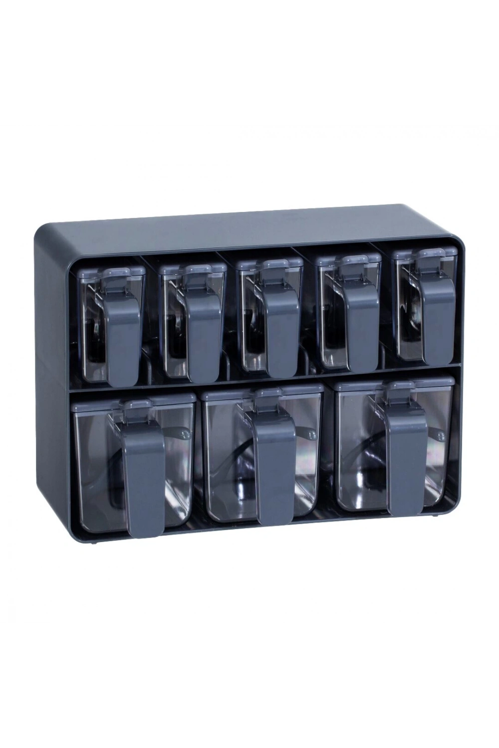Herevin-161280-802 Plastik 8 Bölmeli Baharatlık Seti*4=k