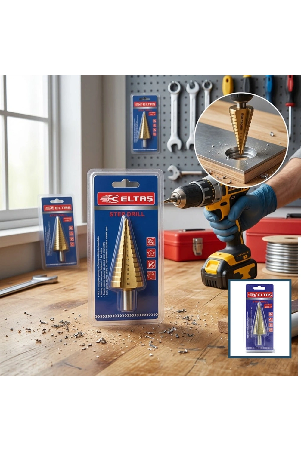 Hss Step Drıll Hsd-32g Lrd-17 ( Hss Kademeli ) Matkap Ucu ( 4mm-32mm )*100
