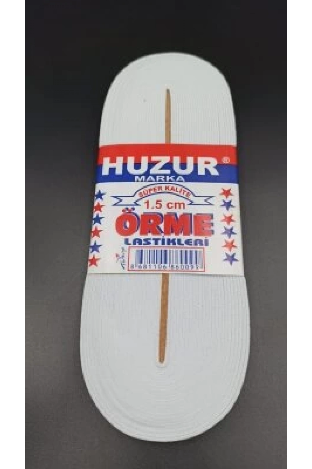 Huzur ( Beyaz & 1.5cm ) Paça Lastik Yassı Gniş 10mt.*50