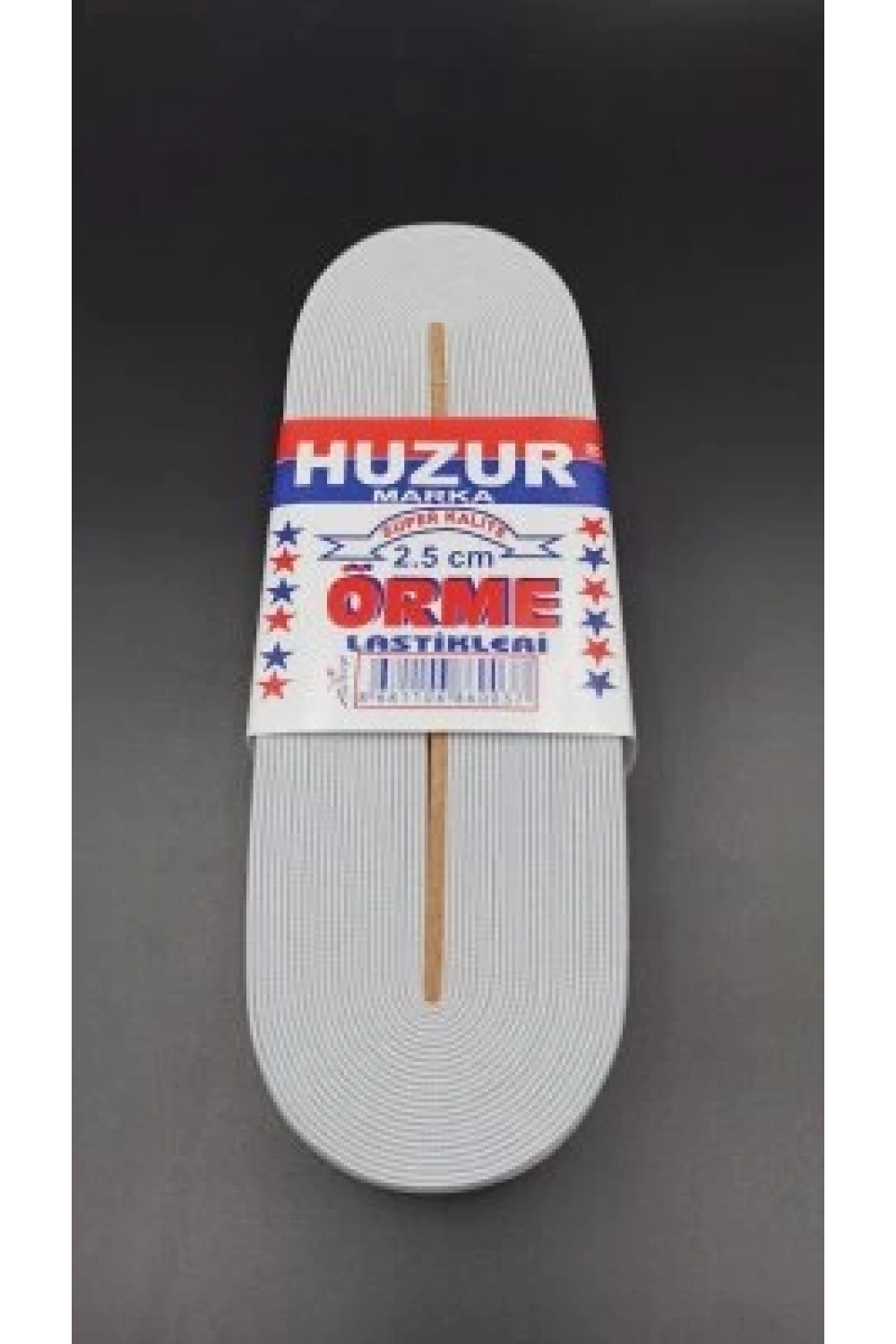 Huzur ( Beyaz & 2.5cm ) Paça Lastik Geniş 10mt.*30