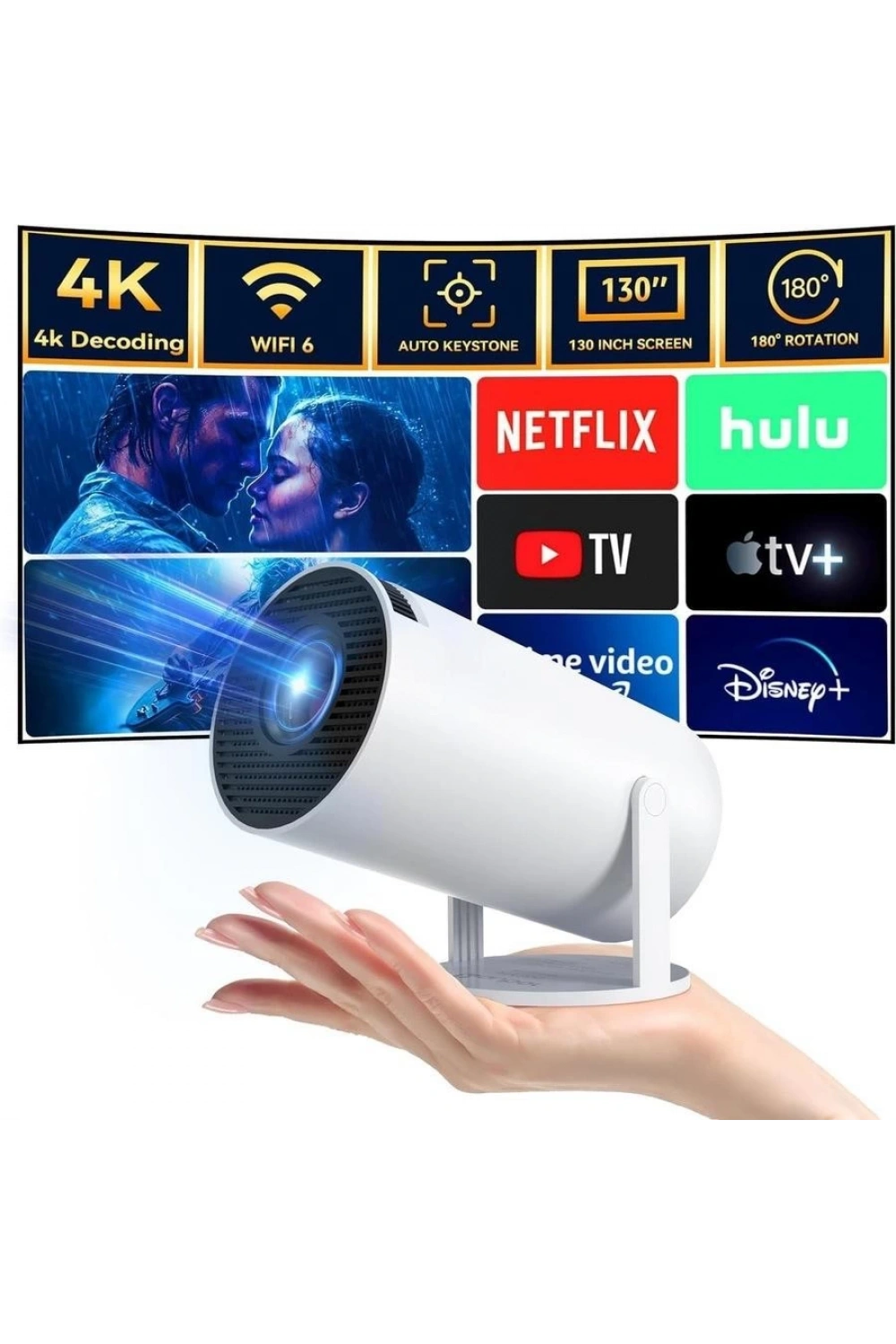 Hy300 Full Hd Android Taşınabilir Mini Projeksiyon Cihazı