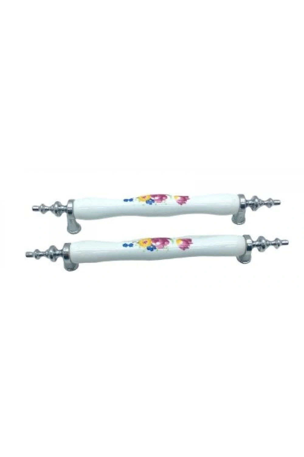 İbico-911 ( Orta & 13cm ) ( Krom ) Porselen Kulp*10x5