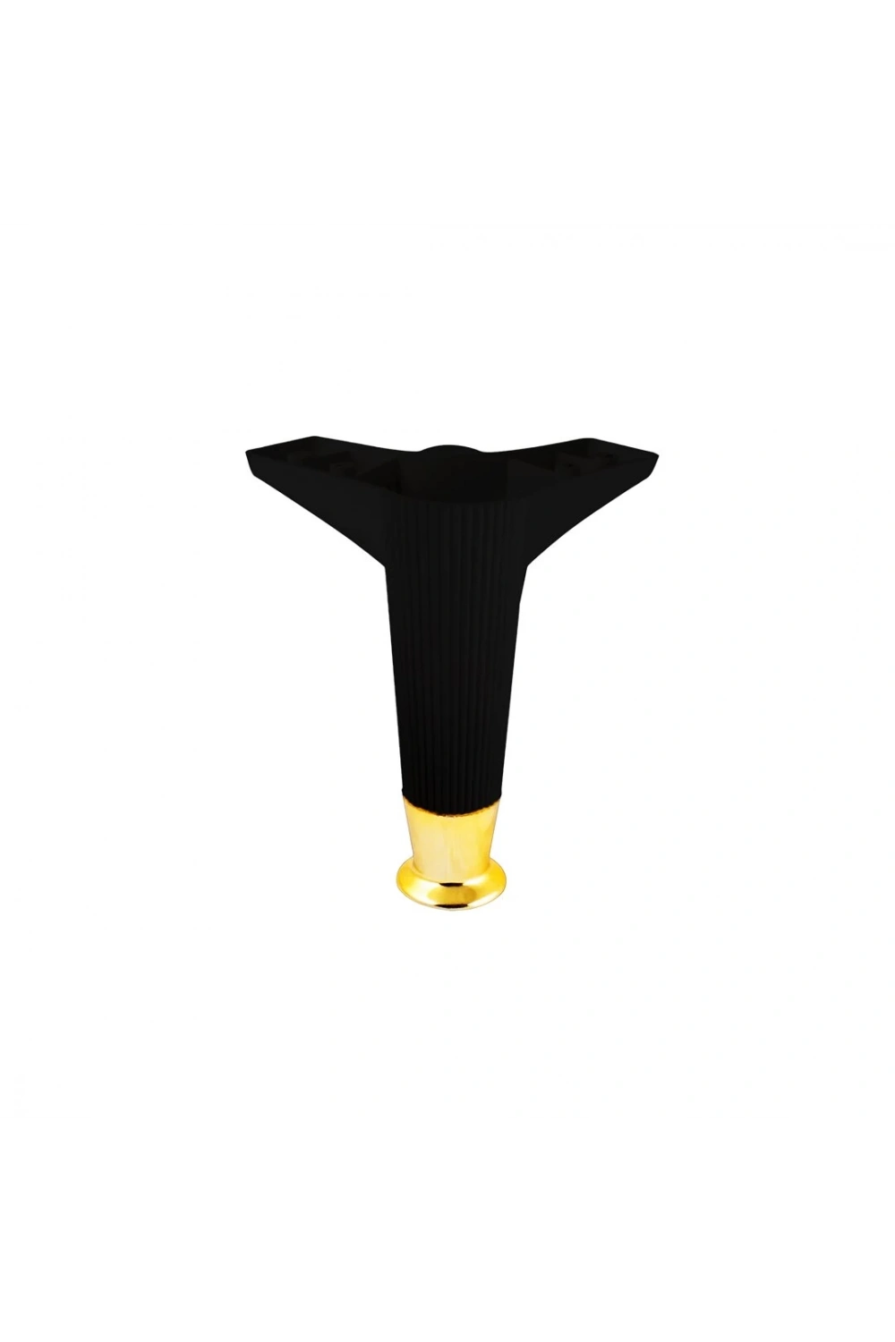 İbico-935 ( 12cm & Siyah & Gold Uçlu ) Plastik Mobilya & Koltuk Ayak*10x5