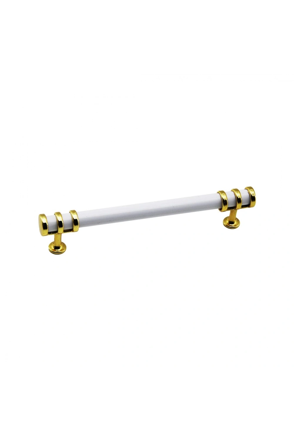 İbico-949 ( 16cm ) ( Yüzük Altın & Kulp Beyaz ) Boru Çekmece Kulp*10x5