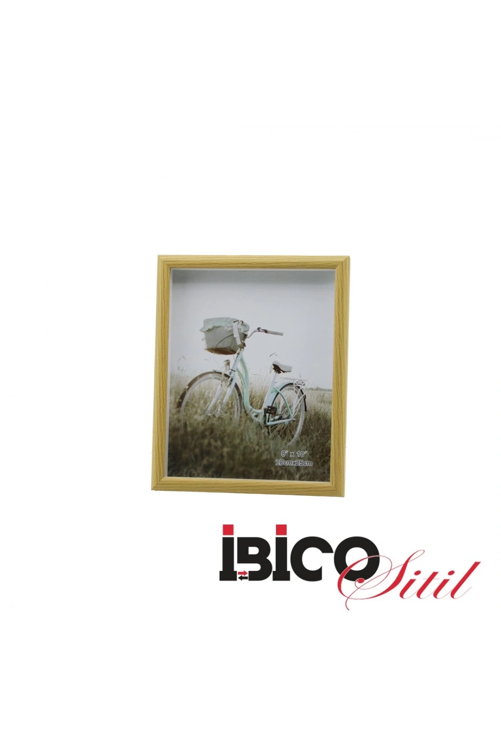 İbico İ12-028 ( 8x10 & 20x25cm ) ( Kalın & Lüx Bambu & Tek Renk Çerçeve ) Ahşap Resim Çerçevesi *36=k
