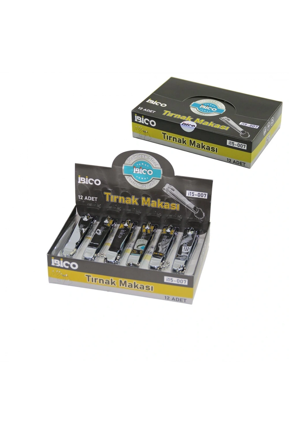İbico İ15-007 ( Battal & Gri ) Tırnak Makası*12x50
