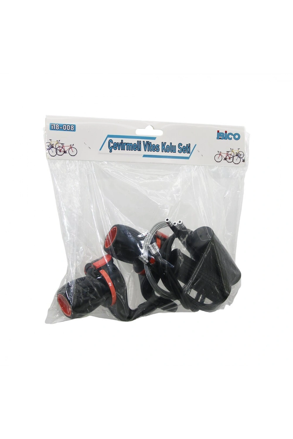 İbico İ18-008 ( 5pcs ) Çevirmeli Bisiklet Vites Kolu Seti ( Vites Kol & Tel -elcik- Kablo )*50
