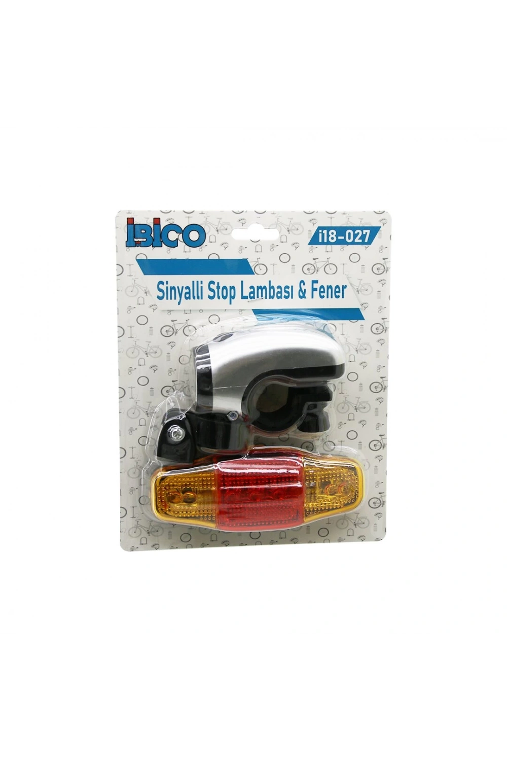 İbico İ18-027 ( 2in1 ) Bisiklet ( Feneri ) ( Sinyalli Stop Lamba ) ( Pilli )*120