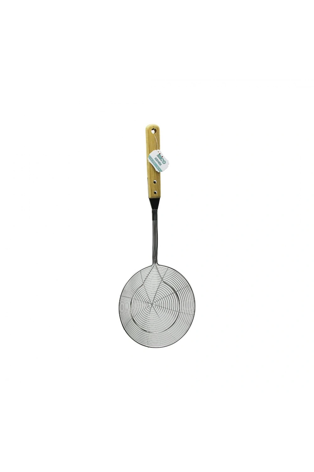 İbico İ22-290 ( 16cm ) ( Bambu Saplı ) Çelik Metal Kevgir*12x10