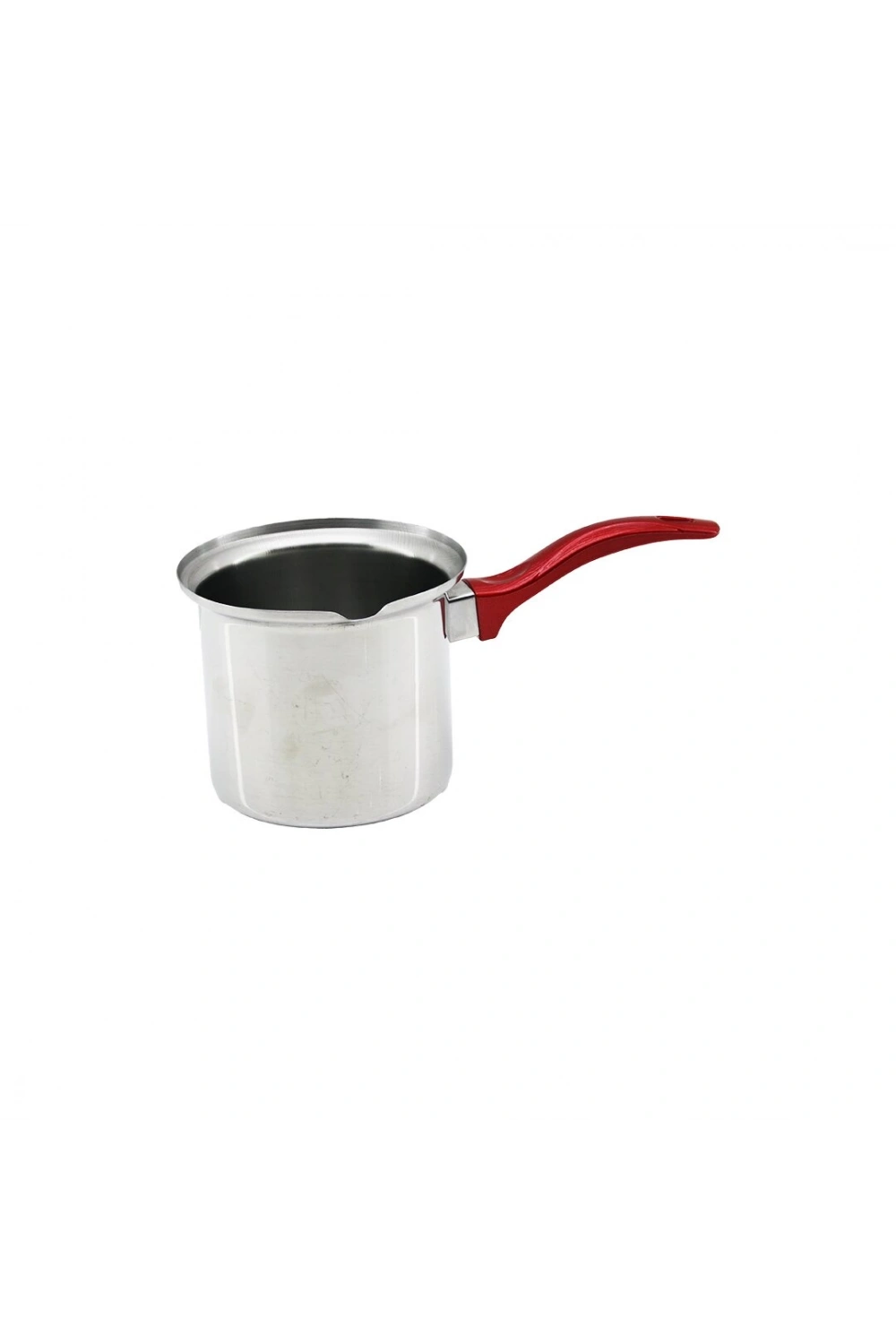 İbico K22-002 ( No-4 ) Çelik Cezve ( Kırmızı Kulp )*100