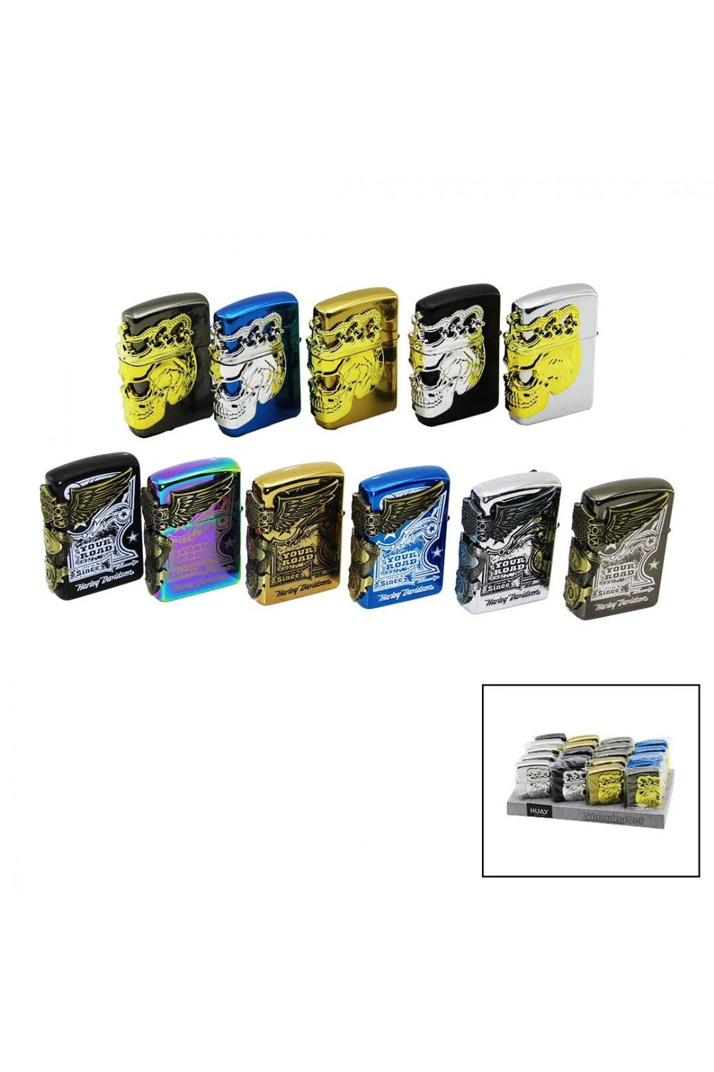 İbico Lıghter Sda-18-20 ( Gri & Kabartma ) Zippo Çakmak*20x24
