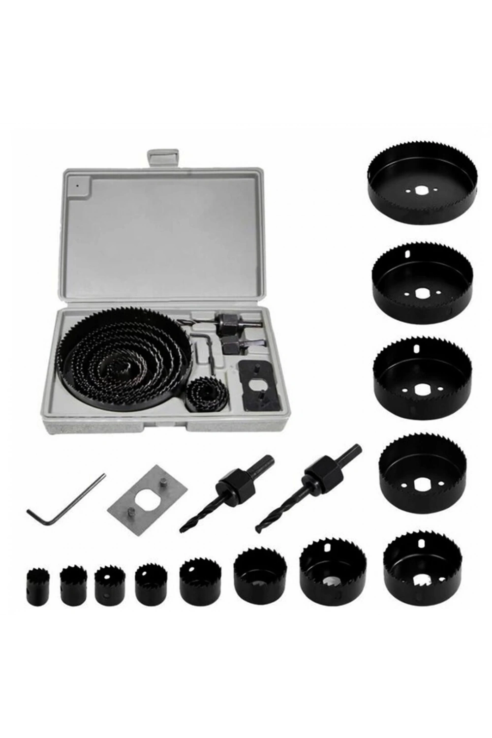 İbico Lrd-13 Hole Saw Kıt ( 16pcs ) Buat Açma Panç Seti*30