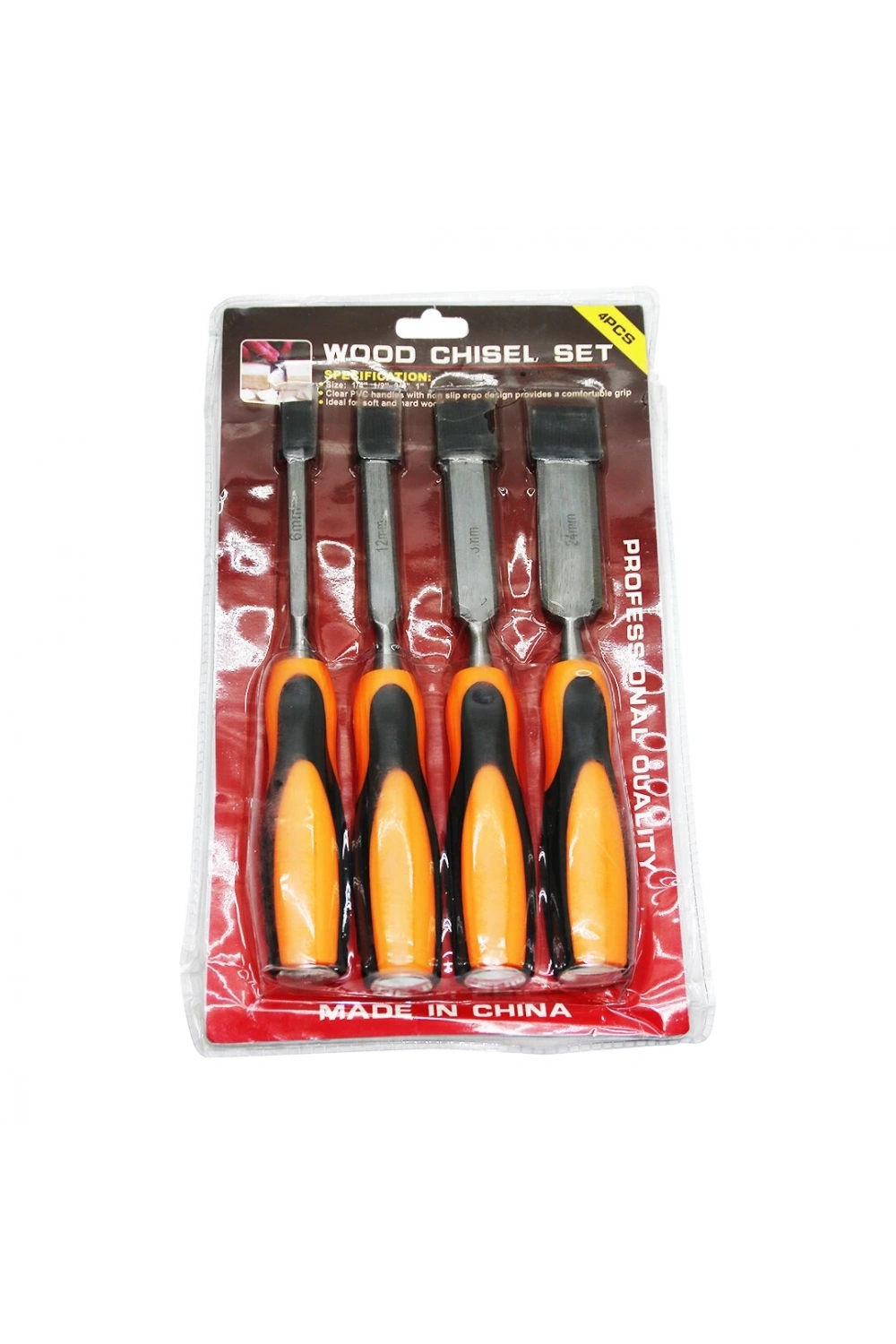 İbico Lrd-9 Wood Chısel ( 4pcs ) ( 6-12-18-24mm ) İskarpela Set*1