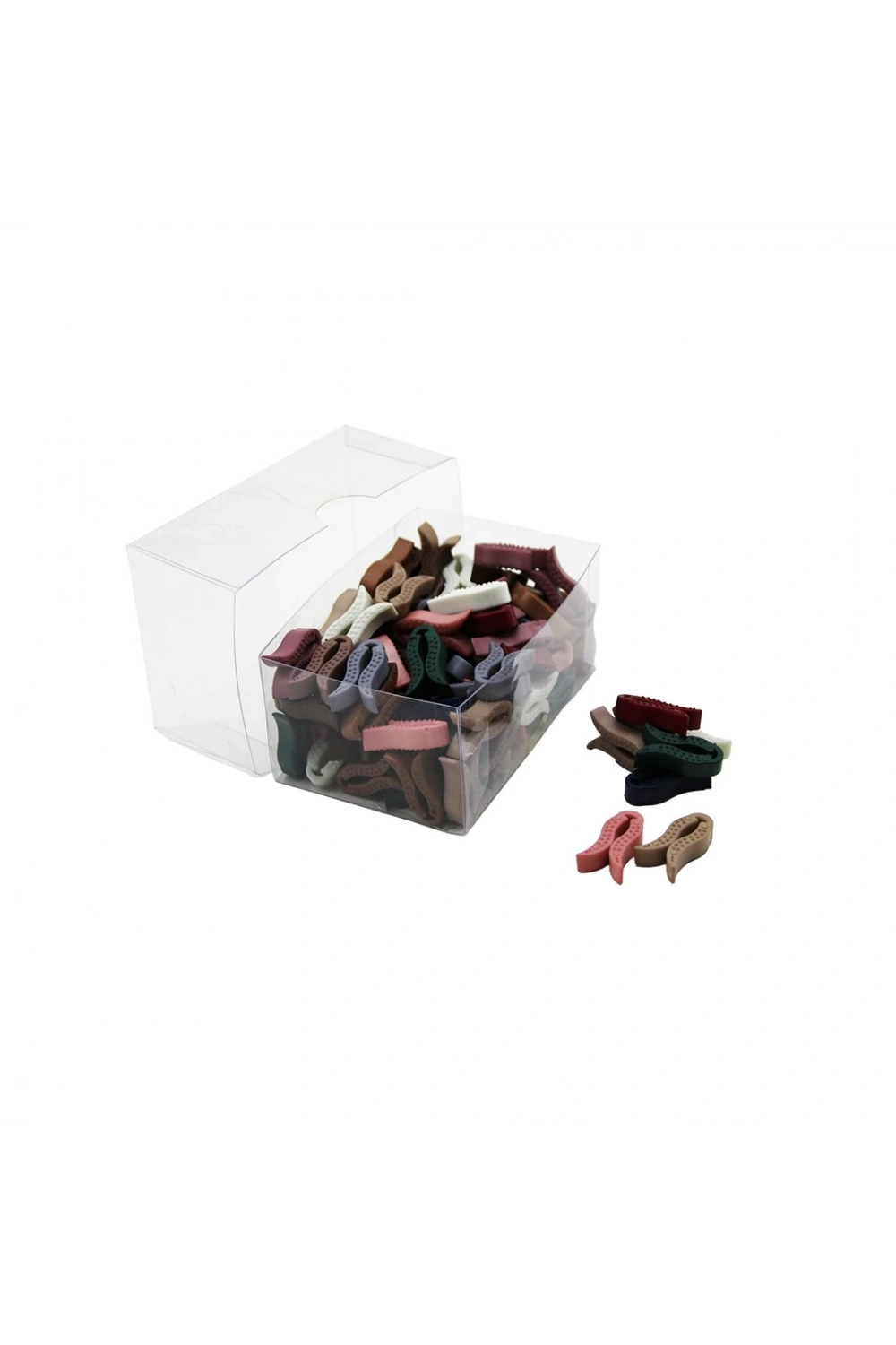 İbico ( Şk-450 ) ( Plastik ) ( Renkli Lale ) ( 100pcs ) Eşarp Şal Klipsi*30