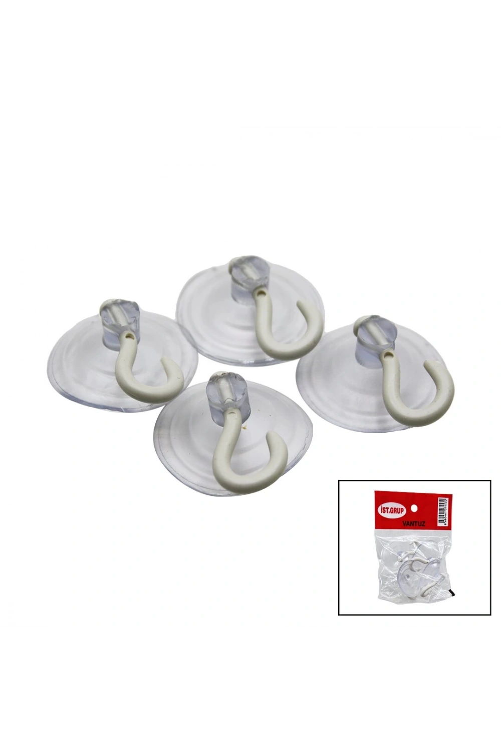 İstanbul Grup ( Büyük ) ( 4pcs ) Şeffaf Vantuz*25x36