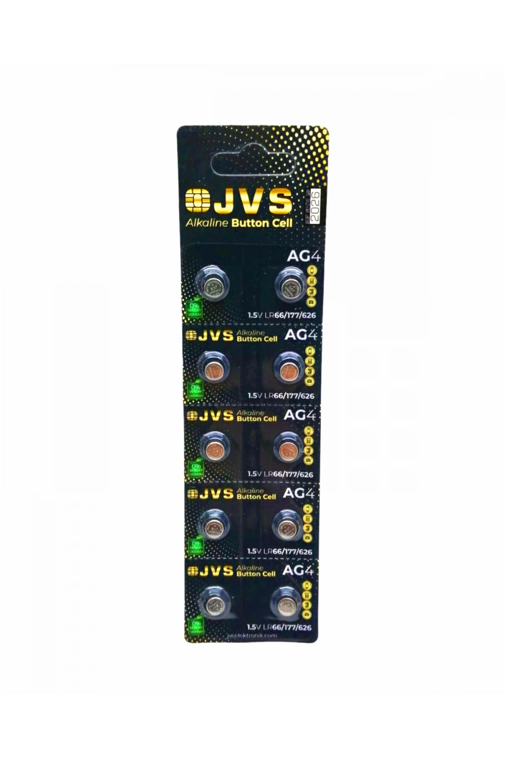 Jvs Ag4 1.5v Lr66 Saat Pili 10lu Kart*400