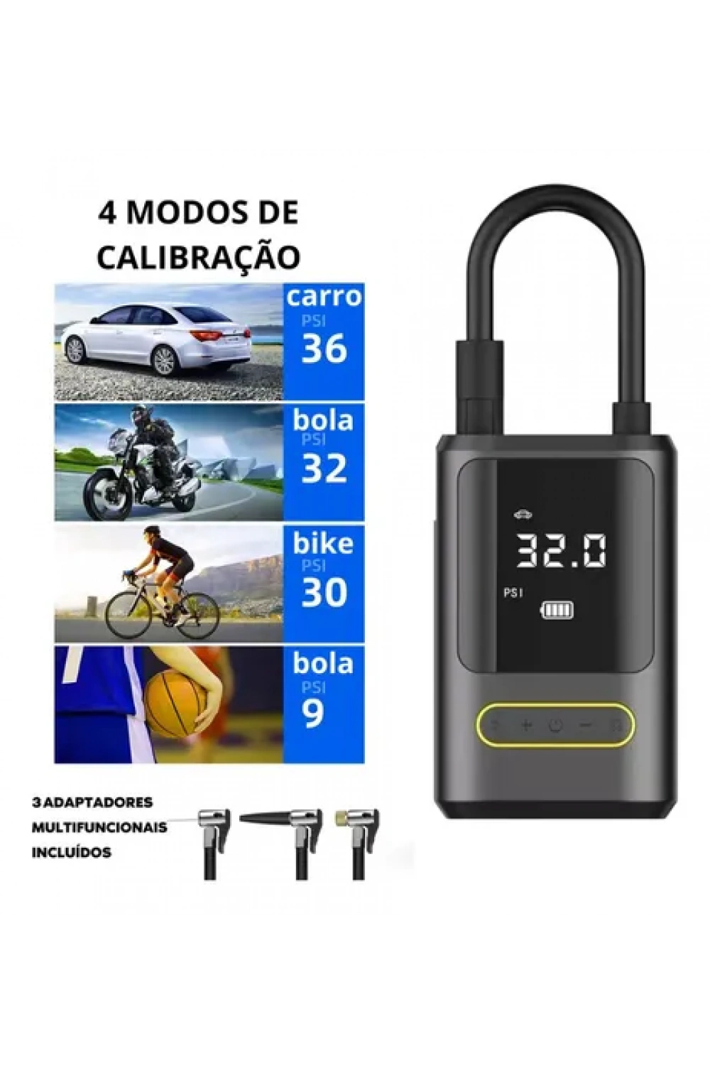 Kablosuz Oto Araç Mini 4000mah 150 Psı Işıklı Oto Hava Kompresörü Ka-760